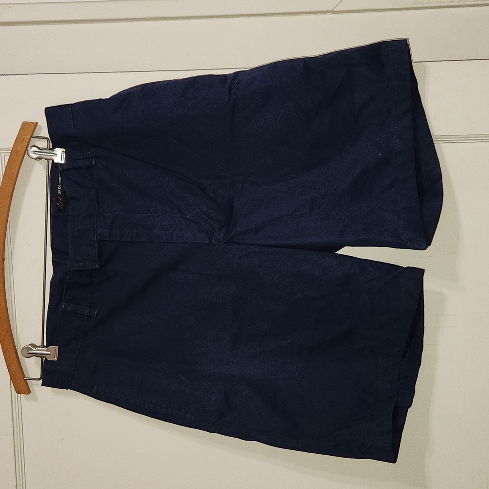 Greg Norman Blue Flat Front Shorts